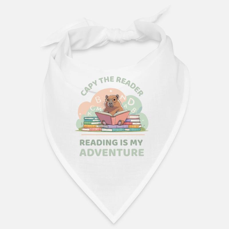 Capybara en lisant - Aventure de lecture Bandana