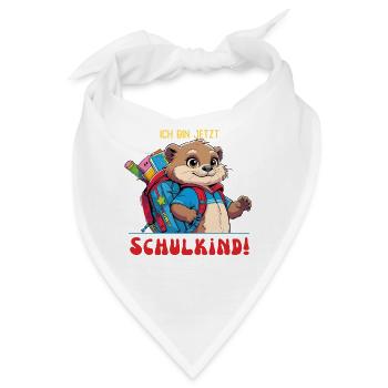Abenteuerlicher Schulotter zum Schulstart - Bandana - Weiß - Vorne