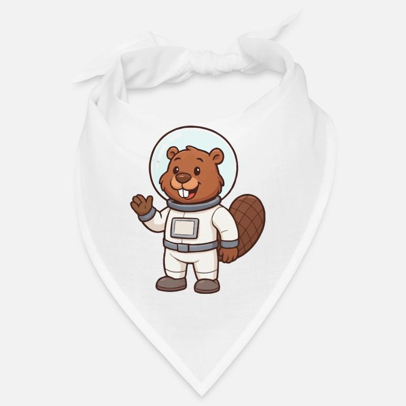 Beaver Astronaut Comic Bandana