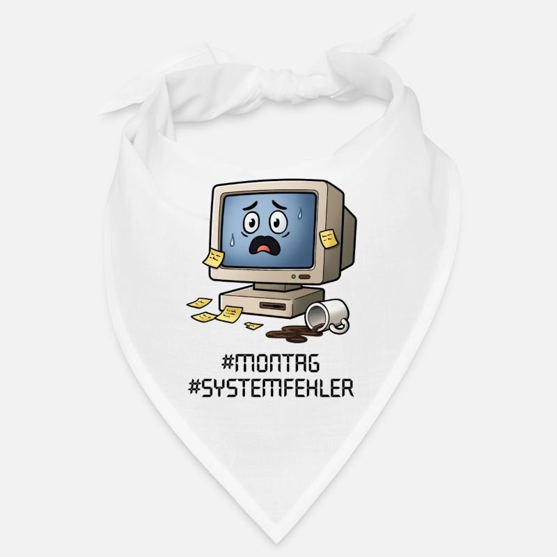 #Montag #Systemfehler – Retro-PC, Kaffee&Bürohumor Bandana