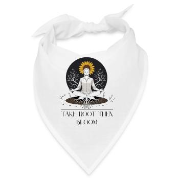 Wurzeln des Wachstums Meditativdesign - Bandana - Weiß - Vorne