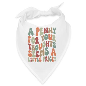 A Penny For Your Thoughts - Bandana - Weiß - Vorne