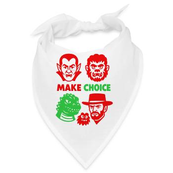 Welches Monster darf es sein? - Bandana - Weiß - Vorne
