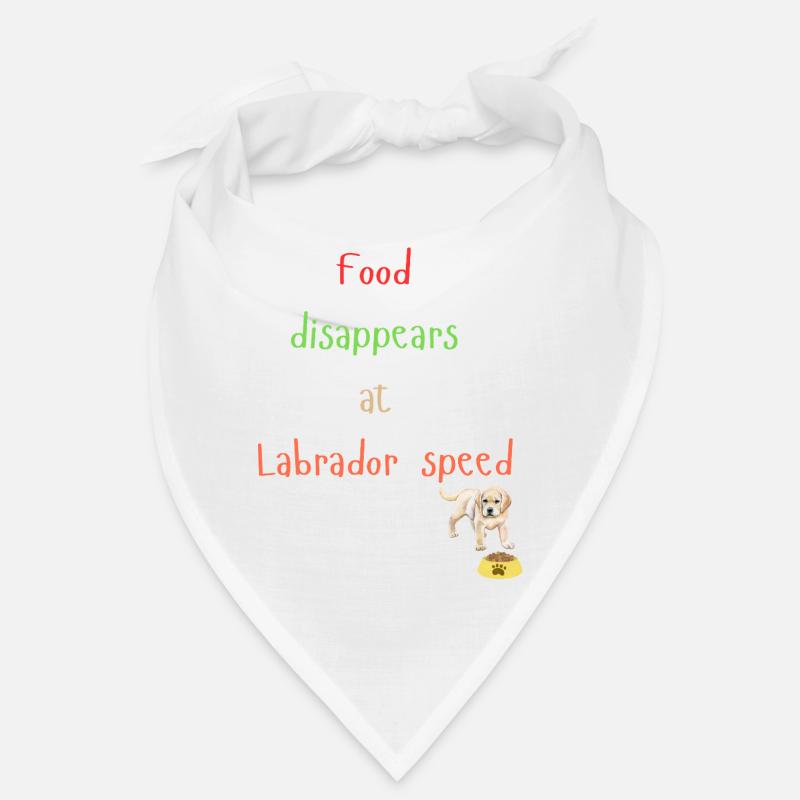 Labrador Essen Verschwinden Verspieltes Design Bandana