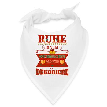 Lustiges Weihnachtsmodus Dekorationsmotto Design - Bandana - Weiß - Vorne