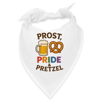 Prost, Pride and Pretzel - Bandana - Weiß - Vorne
