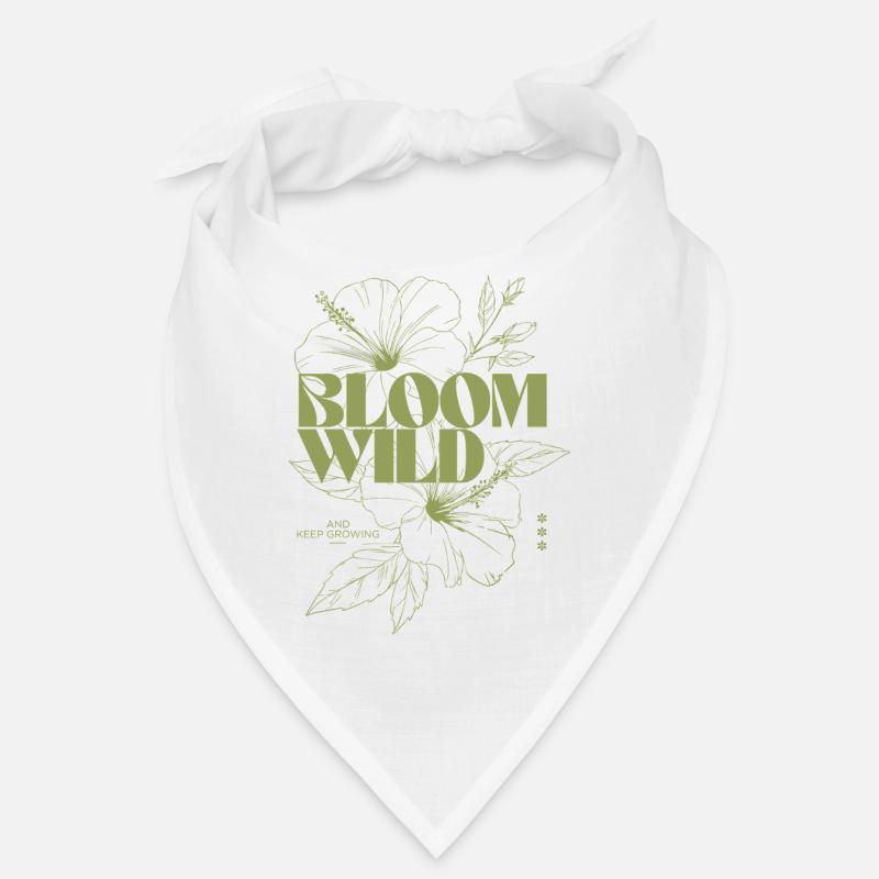 Bloom Wild Botanische Illustration Bandana