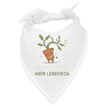 Lebendige Topfpflanze mit Witz - Bandana - Weiß - Vorne