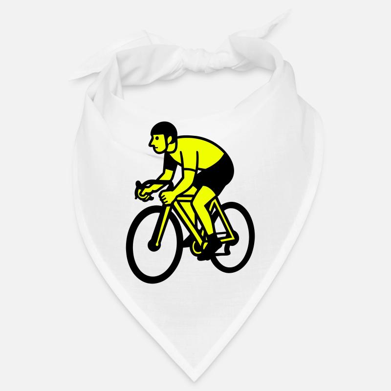 Roue néon silhouette cycliste Bandana