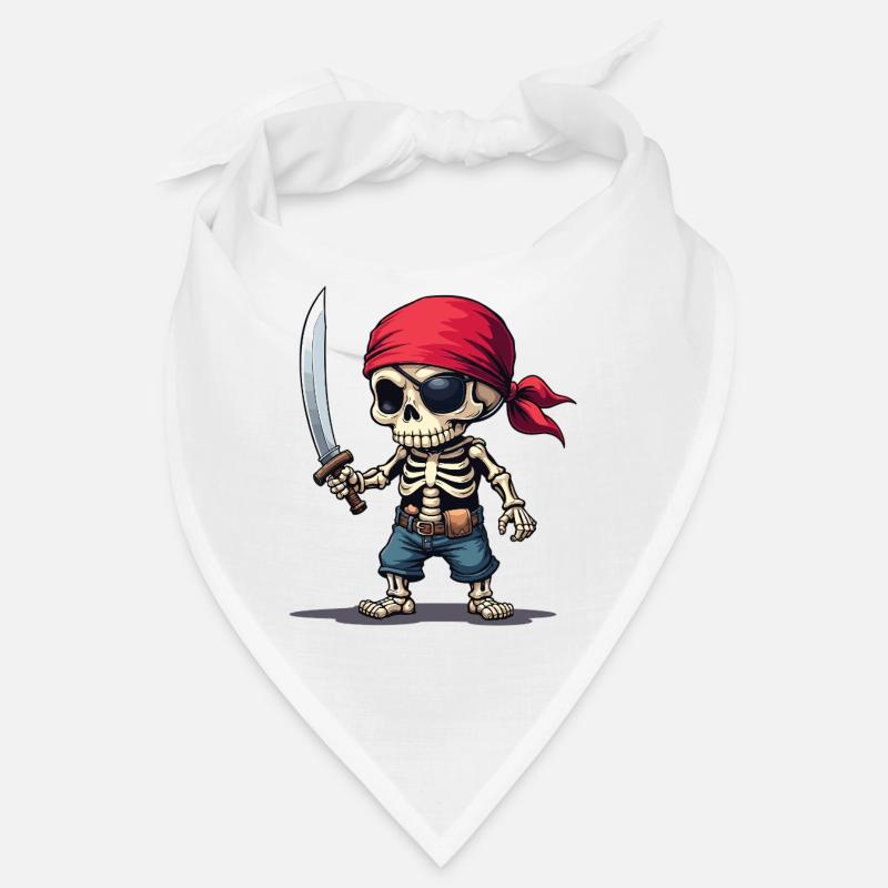 Pirate Skeleton with Sword Bandana