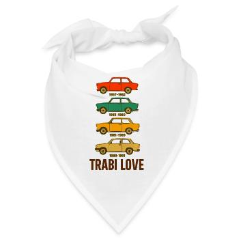 Trabi Love Retro Car Trio - Bandana - Weiß - Vorne