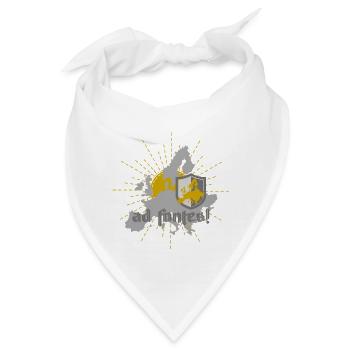 Ad Fontes! – Europa Motiv in Gold & Grau - Bandana - Weiß - Vorne