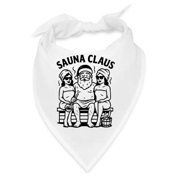 Sauna Weihnachten Santa Claus - Bandana - Weiß - Vorne
