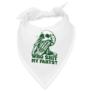Wer scheißt auf mein Hosenskelett - Bandana - Weiß - Vorne