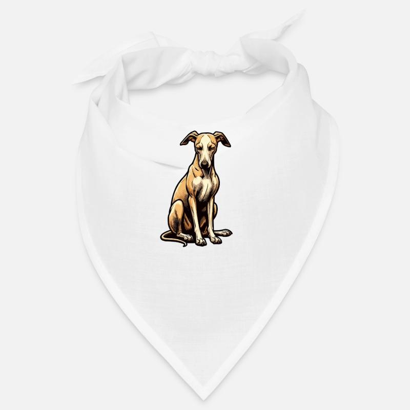 Sprich mit der Pfote Whippet Windhund Whippets - Bandana - Weiß