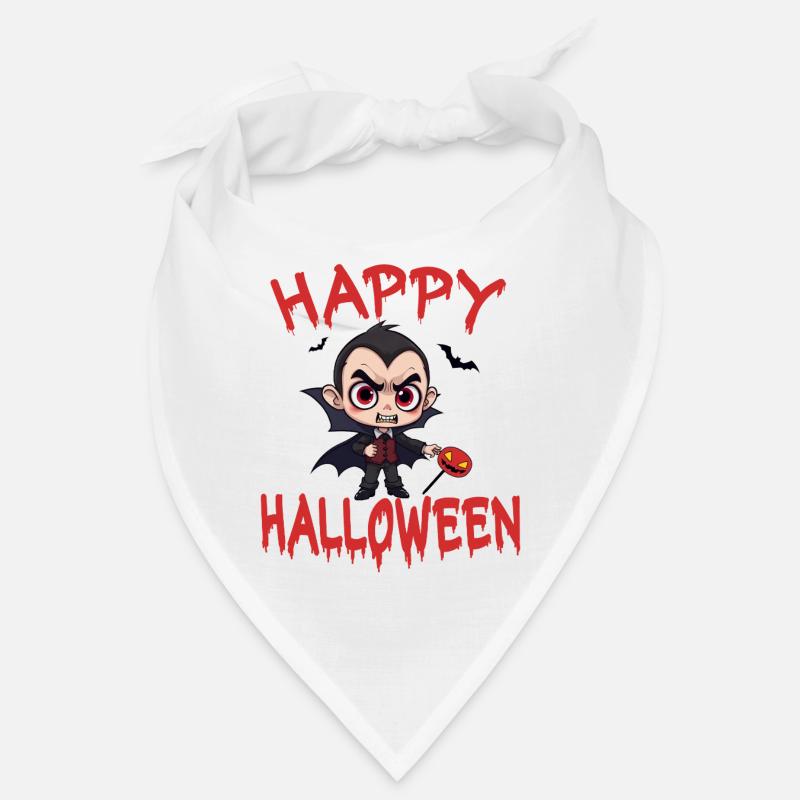 Halloween Vampire Dracula Pumpkin Bat Creepy Bandana