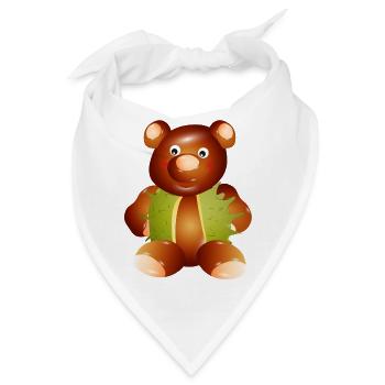 Zauberhafter Kastanien-Teddybär–Kindheit & Basteln - Bandana - Weiß - Vorne