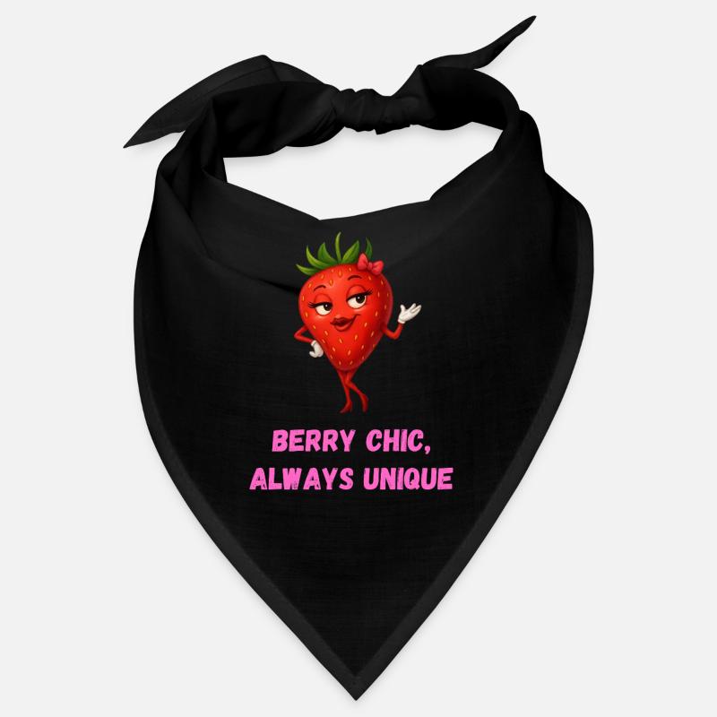 fraise baie chic dessin animé unique Bandana
