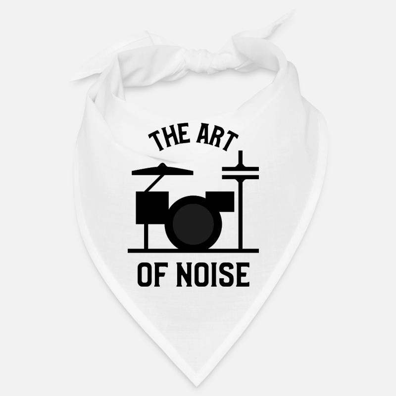 Die Kunst des Lärms – Drumkit-Design - Bandana - Weiß