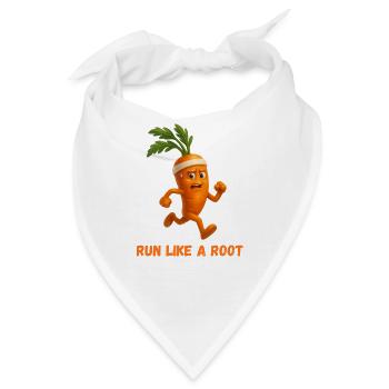 Lauf wie eine Möhre - Bandana - Weiß - Vorne