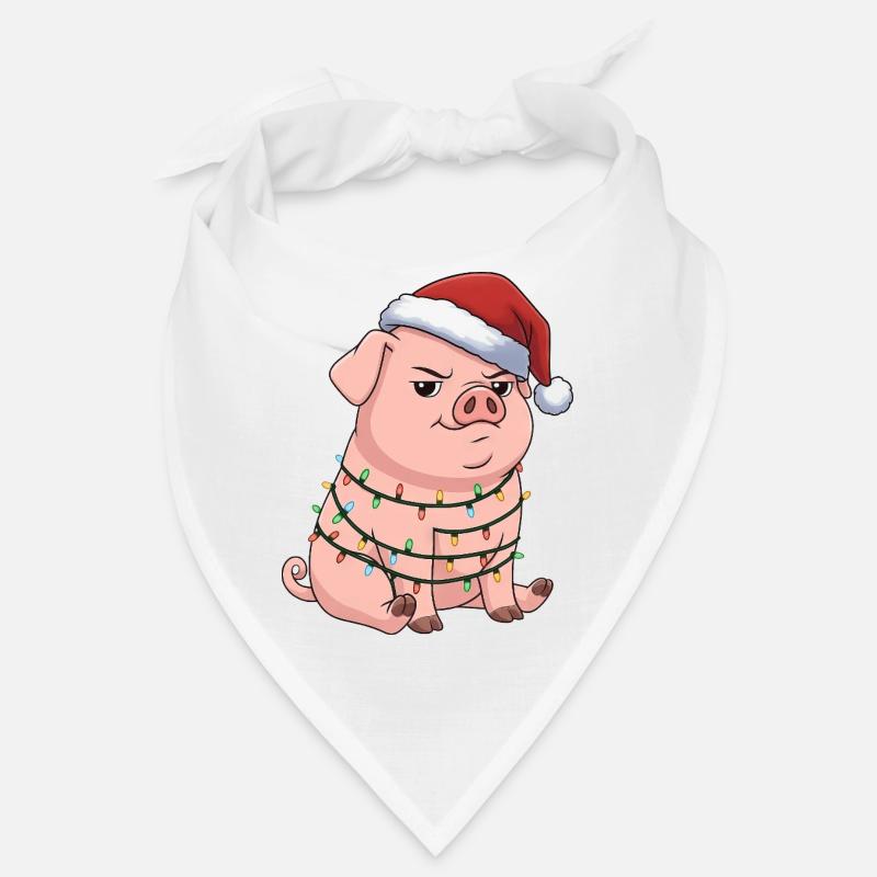 Grumpy Pig Christmas Clumsy Santa Funny Bandana