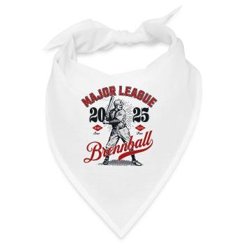 Major League Brennball 2025 Logo Tee - Bandana - Weiß - Vorne