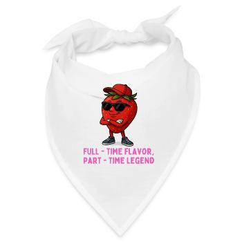 Erdbeere mit Stil Vollzeit Legende - Bandana - Weiß - Vorne