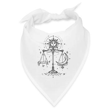 mystische Waage - Bandana - Weiß - Vorne