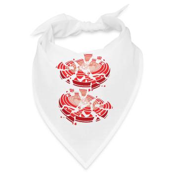 Schützenkönig Tontauben Scheiben Schützenfest - Bandana - Weiß - Vorne