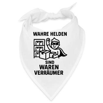 waren verräumer helden - Bandana - Weiß - Vorne