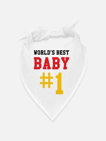 Best Baby - Birth - Child - Bandana - white - Front