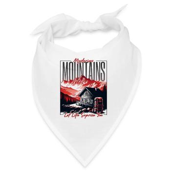 Mysteriöse Berge Let Life Surprise You - Bandana - Weiß - Vorne