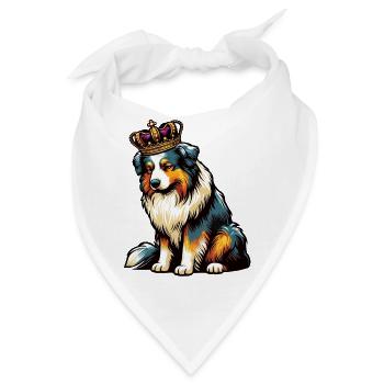 Australian Shepherd Aussie Aussiebesitzer Aussies - Bandana - Weiß - Vorne
