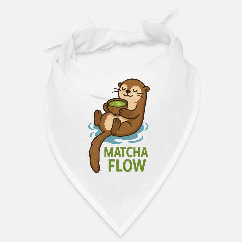 Matcha Flow Otter Bandana