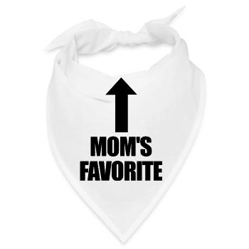 Lieblingskind Mamas Liebling Ich bin Mamas Lieblin - Bandana - Weiß - Vorne