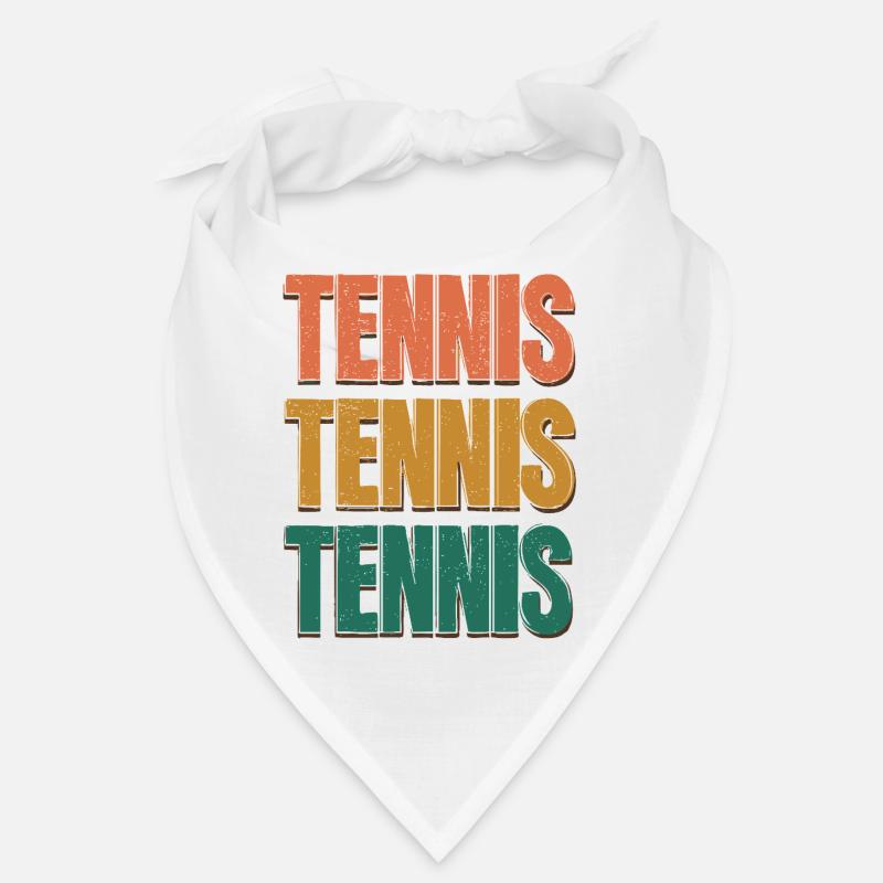 Tennis Three Color Gradient Letters Bandana