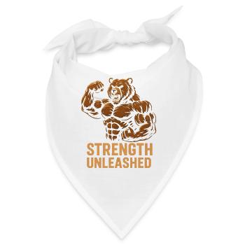 Stärke entfesselt Bär - Bandana - Weiß - Vorne