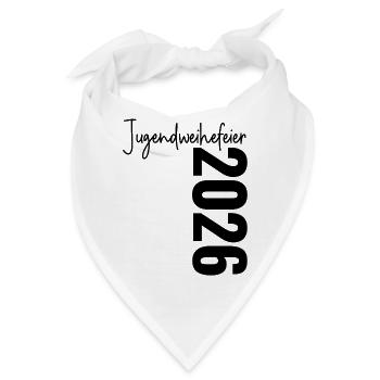 Jugendweihefeier 2026 - Bandana - Weiß - Vorne