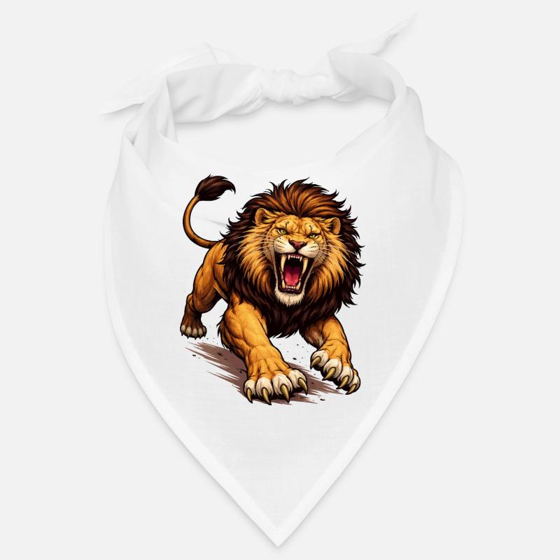Fierce Lion Comic Bandana