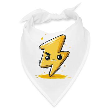 Kawaii Blitz-Pfeil Cartoon - Bandana - Weiß - Vorne