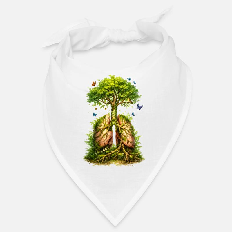 Tree grows from green lungs Bandana