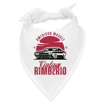 Vintage Muscle Car Rimbero - Bandana - Weiß - Vorne