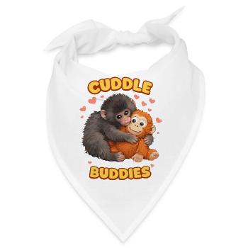 punch the monkey - Bandana - Weiß - Vorne