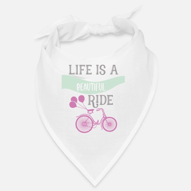 Life Is a Beautiful Ride Bicycle Graphic Bandana