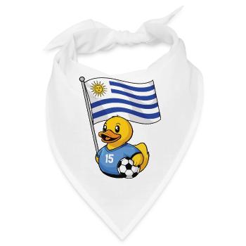 Uruguay Fußball Fan Shirt für stolze Fans - Bandana - Weiß - Vorne
