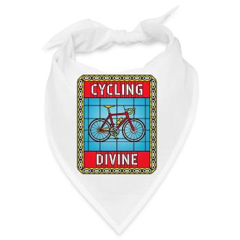 Cycling von Buntglasfenstern - Bandana - Weiß - Vorne