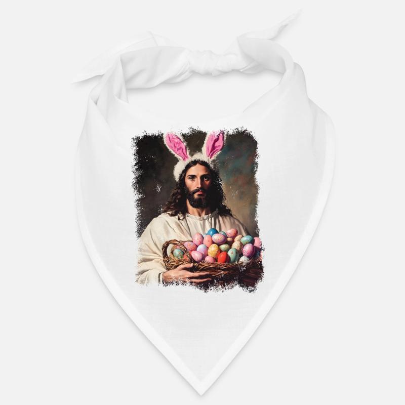 Easter funny Jesus Christ with Easter eggs Bandana