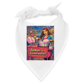 Globuli zu Zuckerwatte - Bandana - Weiß - Vorne