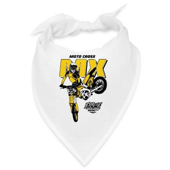 Moto Cross - Supercross - Motocross  - Bandana - Weiß - Vorne