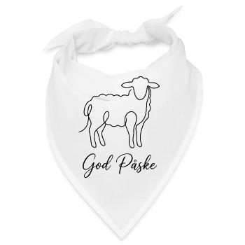 God Påske, Süßes Lamm Oster Shirt, Hoodie, Bag - Bandana - Weiß - Vorne